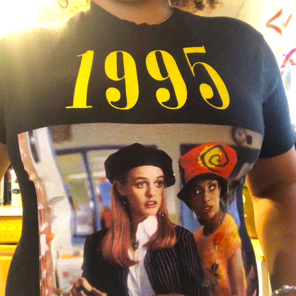 1995 clueless black tee shirt